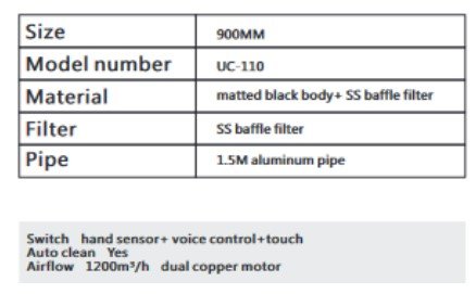 KITCHEN HOOD UCOMFORT 36